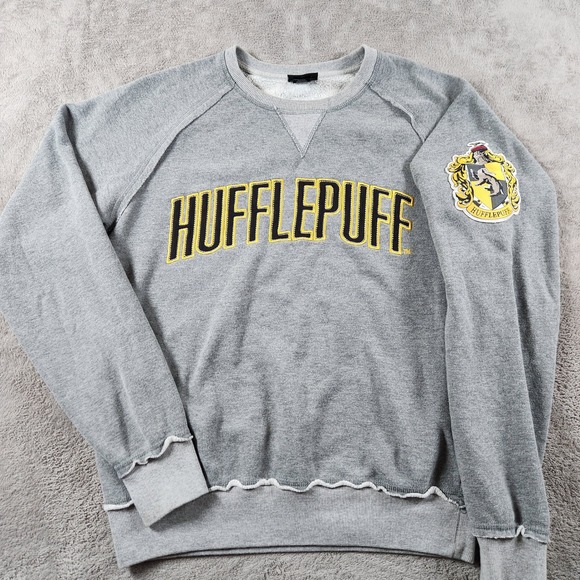 Universal Studio Other - Harry Potter Hufflepuff Sweatshirt Mens Small Wizarding WorldGrey Crewneck